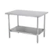 Sapphire Manufacturing SMT-1830G 30" Open Base Work Table with Undershelf - Without Backsplash 2 image