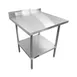 Sapphire Manufacturing SMTEB16-3030S 30" Open Base Work Table with Undershelf - 5" Backsplash 1 image