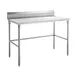 Sapphire Manufacturing SMTEOB-2430S 30" Open Base Work Table w/Side & Rear Crossrails - 5" B.splash 1 image