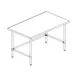 Sapphire Manufacturing SMTO-1430G 30" Open Base Work Table with Side & Rear Crossrails - Flat Top 2 image