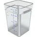 Carlisle 1195607 Square Container, 22 Qt, 11-1/8" x 15-3/4" H, Clear Polycarbonate, NSF 1 image