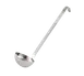 Vollrath 4980610 6‑8 oz Ladle, 12.5" Hooked Handle, 3.5" Stainless Steel Bowl, NSF Certified 1 image