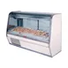 Howard-McCray SC-CFS32E-6C-LED 74" Curved Refrigerated Seafood Display Case, White 1 image