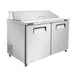 Vitlife Commercial VSP60 60" 2-Section Refrigerated Sandwich / Salad Prep Table, 17.8 cu. ft. 1 image