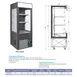 Vitlife Commercial VKMD-P0550S 19" Small Size Open Air Merchandiser, 5.3 cu. ft. 3 image