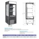 Vitlife Commercial VKMD-P0550SC 19" Small Size Open Air Merchandiser w/ Canopy, 3.1 cu. ft. 2 image