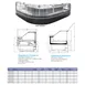 Vitlife Commercial VKSC-P1312SCC 52" Refrigerated Bakery Display Case, 6.1 Cu Ft 3 image