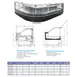 Vitlife VKSC-P2610SCC 102" Refrigerated Bakery Display Case, 10.4 cu ft 3 image