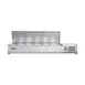 Vitlife Commercial VVRX1500/380S Refrigerated Countertop Condiment Station with Stainless Steel Lid, (6) Pan Capacity 1 image