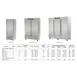 Asber ARF-37-2G-H 32" 2-Glass Door Reach-In Freezer, Bottom Mount, 37 cu. ft., Stainless Steel 2 image