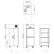 Delfield GAF1P-SH 27" 2-Half Hinged Solid Door Reach-In Freezer, Top Mounted, 21 cu. ft. 4 image