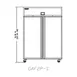 Delfield GAF2P-S 55" 2-Solid Door Reach-In Freezer, Top Mounted, 46 cu. ft. 2 image