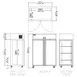 Delfield GAF2P-S 55" 2-Solid Door Reach-In Freezer, Top Mounted, 46 cu. ft. 3 image