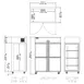 Delfield GAF2P-SH 55" 4-Half Height Solid Door Reach-In Freezer, Top Mounted, 46 cu. ft. 2 image
