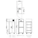 Delfield GAFPT1P-SH 30" 4-Half Solid Door Pass-Thru Freezer, Top Mounted, 23 cu. ft. 3 image