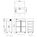 Delfield GAFPT2P-SH 32" 8-Half Hinged Solid Door Pass-Thru Freezer, Top Mounted, 50 cu. ft. 2 image