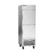 Beverage Air HBF23HC-1-HS 27" 1-Section Reach-In Freezer, 2 Half Solid Doors, Bottom Mount, 23.32 cu. ft., Stainless Steel 1 image