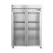 Hoshizaki F2A-FG 55" Two Section Reach-In Freezer w/ 2 Glass Doors, Top Mount, 50 cu. ft. 1 image