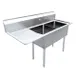 Omcan USA 43768 (2) Two Compartment Sink 1 image