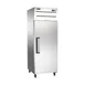Omcan USA 50116 32" 1-Solid Door Reach-In Freezer, Top Mounted, 21.5 cu. ft., Stainless Steel 1 image