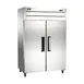 Omcan USA 50117 32" 2-Solid Door Reach-In Freezer, Top Mounted, 43.1 cu. ft., Stainless Steel 1 image