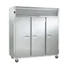 Traulsen RLT332N-FHS 76" 3-Solid Door Reach-In Freezer, Remote, 69.5 cu. ft., Stainless Steel 1 image