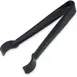 Carlisle 480603 - Pom & Ice Tongs, 5"-6" Length, Black Plastic, NSF, Dishwasher Safe, Up To 212°F 1 image