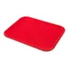 Carlisle CT101405 Cafeteria Tray - 13-7/8" x 10-3/4" x 4/5" Red Polypropylene Rectangular 1 image