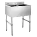 Hubert 29N-029 Kratos® Underbar Compartment Sink, 2 Bowls, 26"W X 18.75"D X 33"H 1 image