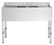 Hubert 29N-032 Kratos® Underbar Compartment Sink, 2 Bowls, 48"W X 18.75"D X 33"H 1 image