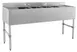 Hubert 29N-037 Kratos® Underbar Compartment Sink, 4 Bowls, 72"W X 18.75"D X 33"H 1 image