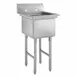 Hubert 29N-045 Kratos® 1 Compartment Sink, 22"W X 26"D X 43.75"H, 16 Ga, Bowl 1 image