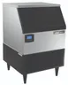 Hubert 69K-909 Ice Maker with Bin, 24" x 24" x 39", 75 lb Half-Cube Ice, Stainless Black-Trim 1 image