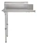 Hubert 77834 48" Kratos Clean Straight Dishtable, 16 Gauge Stainless Steel / Left Drainboard 1 image