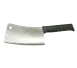 Omcan USA 10546 - 10" Kitchen Cleaver Knife, Stainless Steel Blade, Black Plastic Handle 1 image