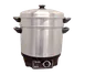 Omcan USA 11384 Food Steamer Boiler Set, 18-Qt, 1.6 kW, Pot & Lid, Strainer & Divider 1 image