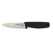 Omcan USA 11494 Paring Knife – 4" Spear Point Blade, Stainless Steel, Black Polypropylene Handle 1 image
