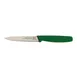 Omcan USA 11496 Paring Knife - 4" Spear Point, Wave Edge, Stainless Steel, Green Plastic Handle 1 image