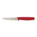 Omcan USA 11497 Paring Knife, 4" Spear Point Stamped Blade, Stainless Steel, Red Polypropylene Handle 1 image