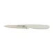 Omcan USA 11499 Paring Knife, 4" Spear Point Stamped, Stainless Steel Blade, White Poly Handle 1 image