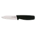 Omcan USA 11534 Paring Knife - 4" Stamped Spear Point, Stainless Steel, Black Polypropylene Handle 1 image