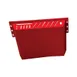 Omcan USA 11543 Kitchen Knife Rack, Holds 12 Knives, 1 Cleaver & 1 Steel, Red Plastic, 14 Slots 1 image