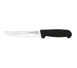Omcan USA 11637 Boning Knife, 6" Straight Blade, Stainless Steel, Black Plastic Handle 1 image