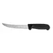 Omcan USA 11819 Boning Knife - 6" Curved Granton Edge Steel Blade Black Plastic Handle Stamped 1 image