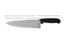 Omcan USA 11973 - 8" Cook Knife, Stamped Stainless Steel Blade, Black Polypropylene Handle, Regular 1 image