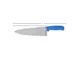 Omcan USA 11992 Chef Knife - 8" Stamped Blade, Stainless Steel, Blue Polypropylene Handle 1 image