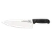 Omcan USA 12074 Cook Knife – 10" Medium Stamped Chef Blade, Stainless Steel, Black Plastic Handle 1 image