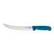 Omcan USA 12315 Breaking Knife - 8" Curved Stamped Blade, Stainless Steel, Blue Plastic Handle 1 image