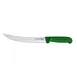Omcan USA 12347 Breaking Knife – 10" Curved Stainless Steel Blade, Stamped, Green Plastic Handle 1 image