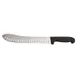 Omcan USA 12507 11" G-Edge Butcher Knife, Black Handle, 11" Blade – Kitchen Cutlery 1 image
